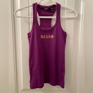 Women’s Size Small Mango Purple Cotton Tank Top